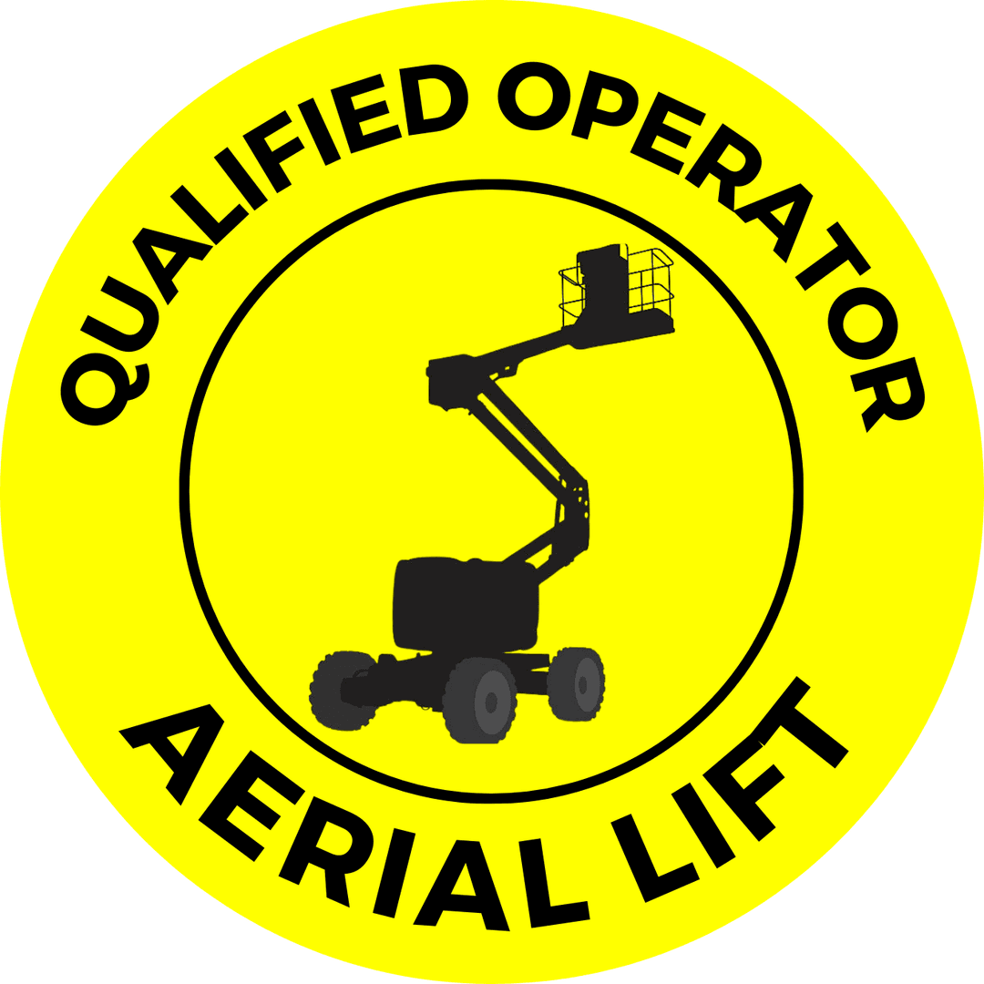 Certified Aerial Lift Operator Sticker-2x2 Circle