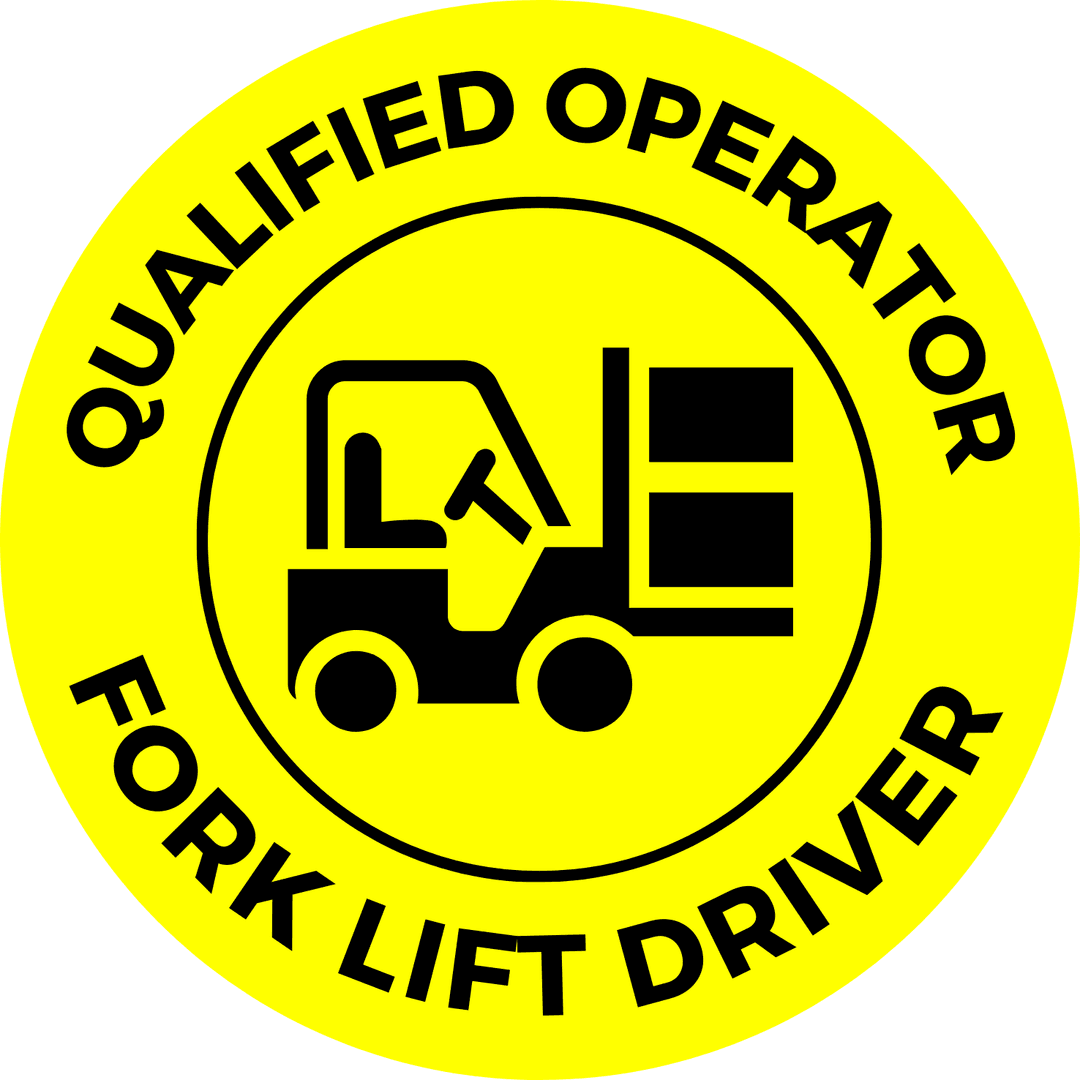 Certified Fork Lift Driver Sticker-2x2 Circle