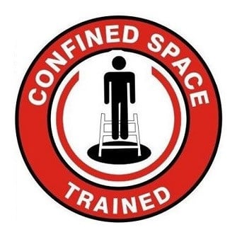 Confined Space Trained Sticker