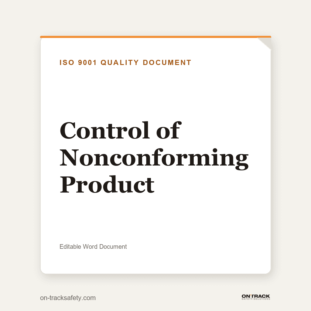 Control of Nonconforming Product – Global – Quality