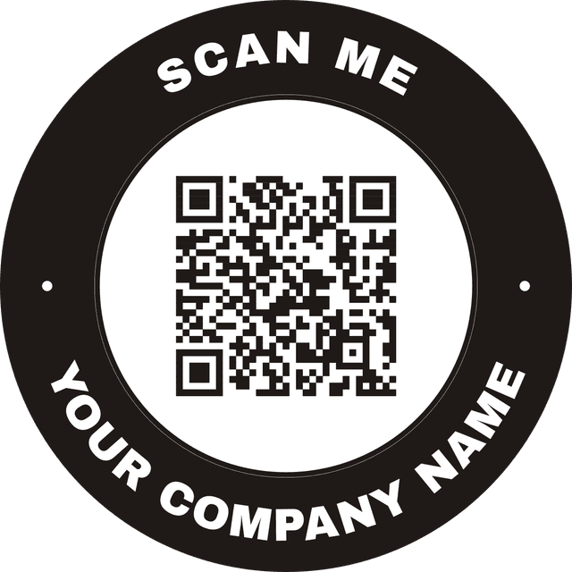 Custom QR Code Hard Hat Decal - Your Link