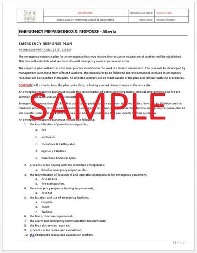 Emergency Preparedness & Response - Alberta RAVS