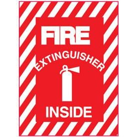 Fire Extinguisher Inside Sticker - 6" x 9"