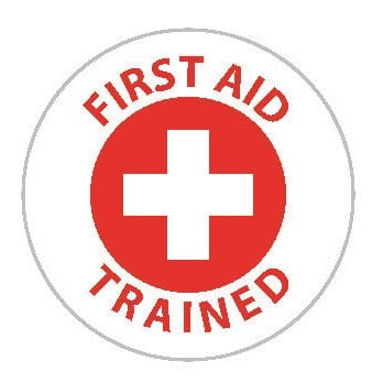 First Aid Trained Sticker