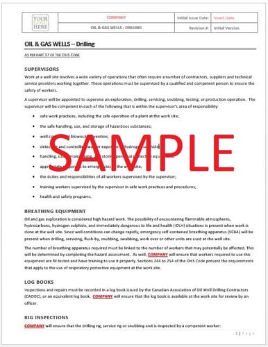Oil & Gas Wells - Drilling - Alberta RAVS