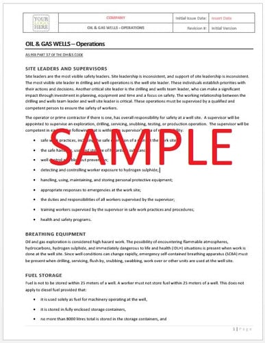 Oil & Gas Wells - Operations - Alberta RAVS