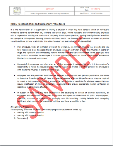 Roles and Responsibilities - Canada Industry Practice RAVS