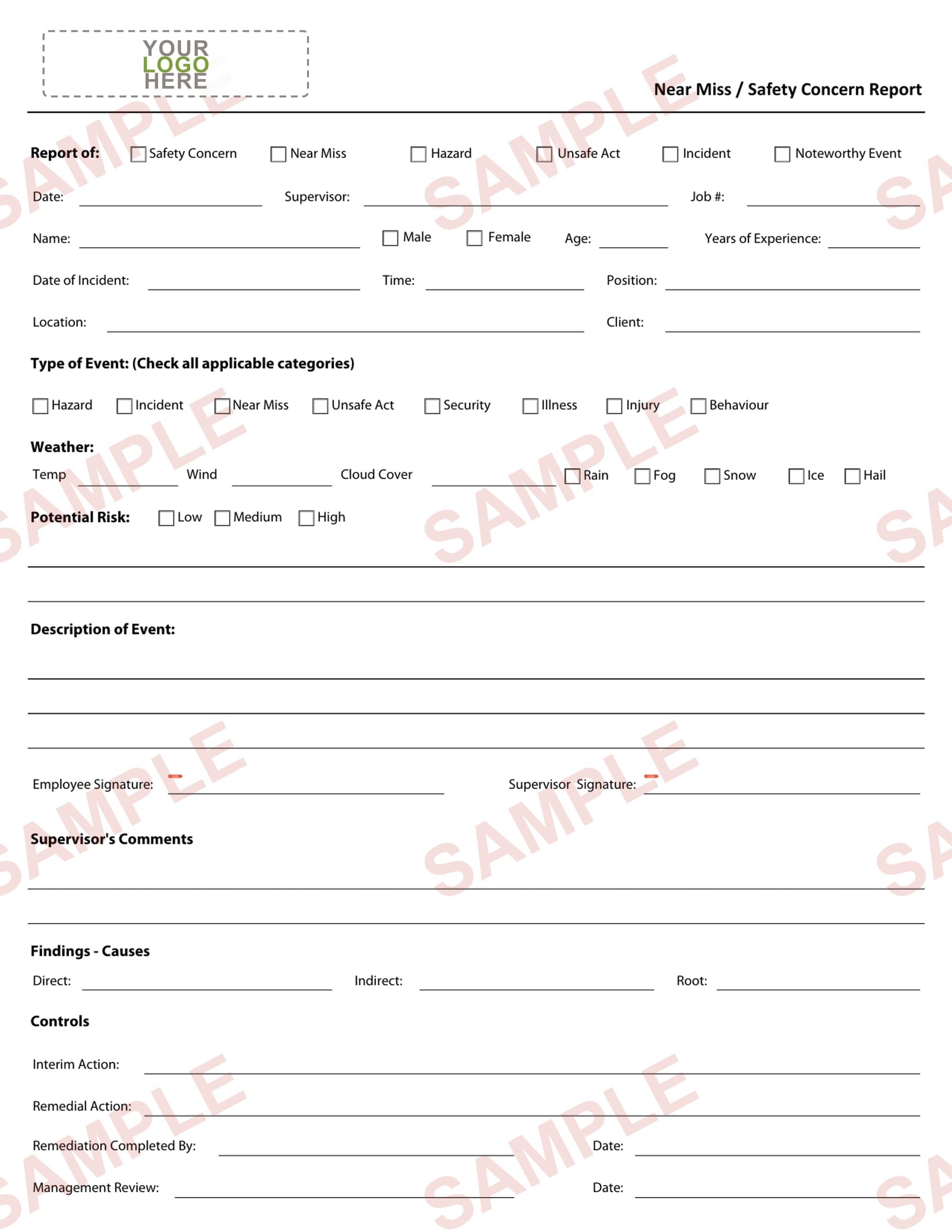 Safety Concern Report Form