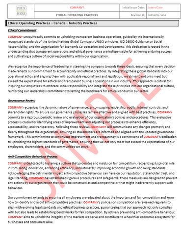 Thermal Exposure - Canada Industry Practice