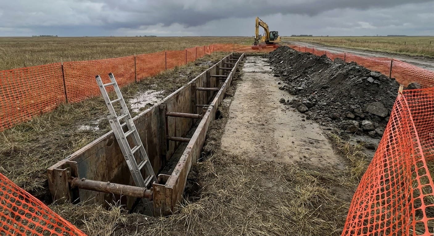 When Does a Trench Need Shoring or Sloping in Alberta? Trench Safety vs Ground Disturbance 201