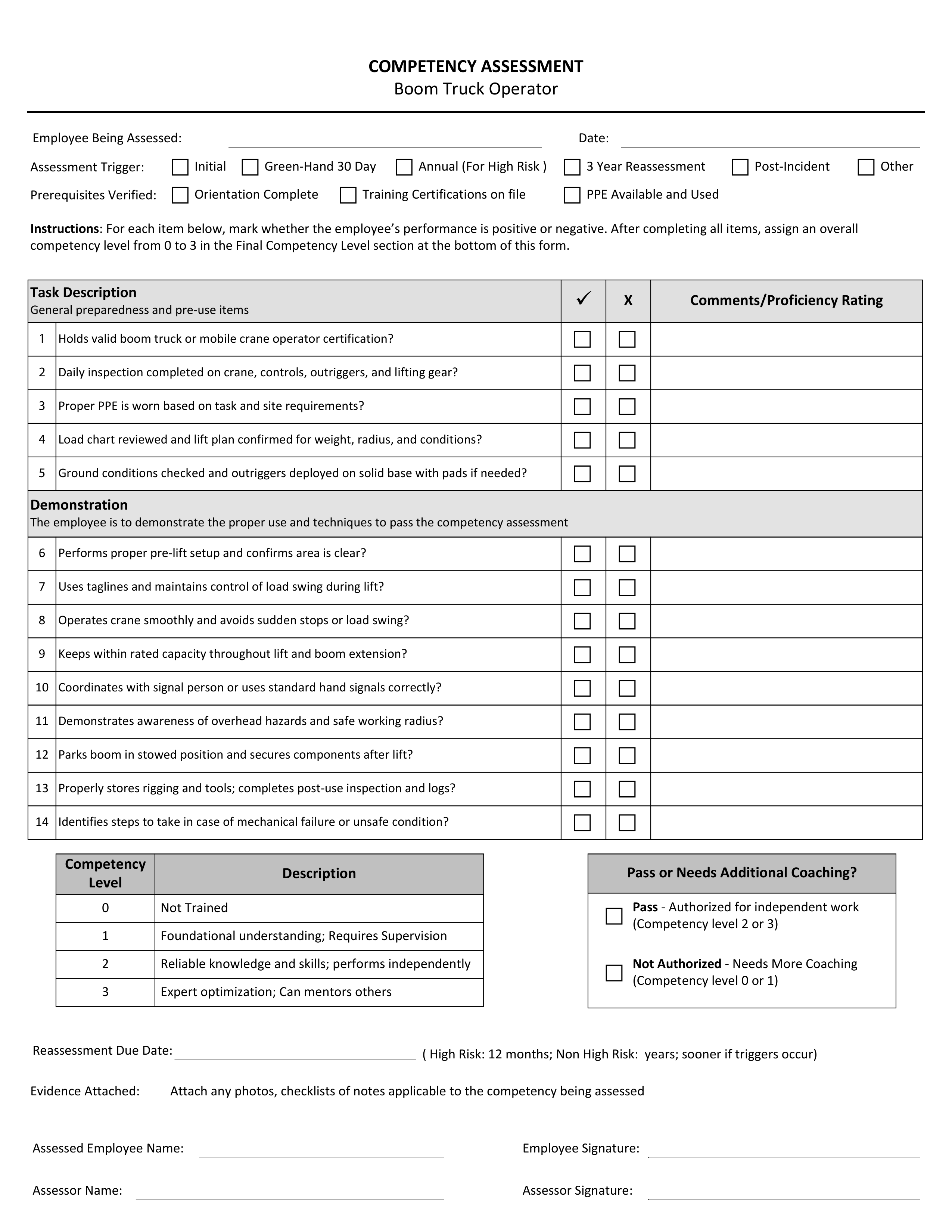 Blank form layout you can try filling in