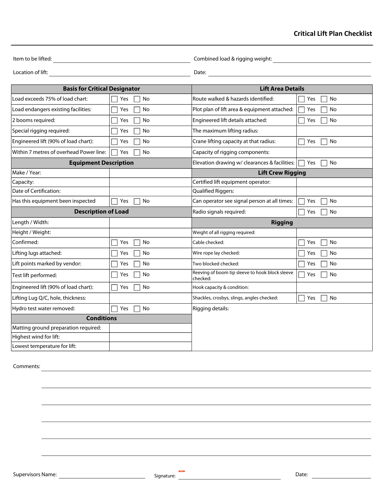 Blank form layout you can try filling in