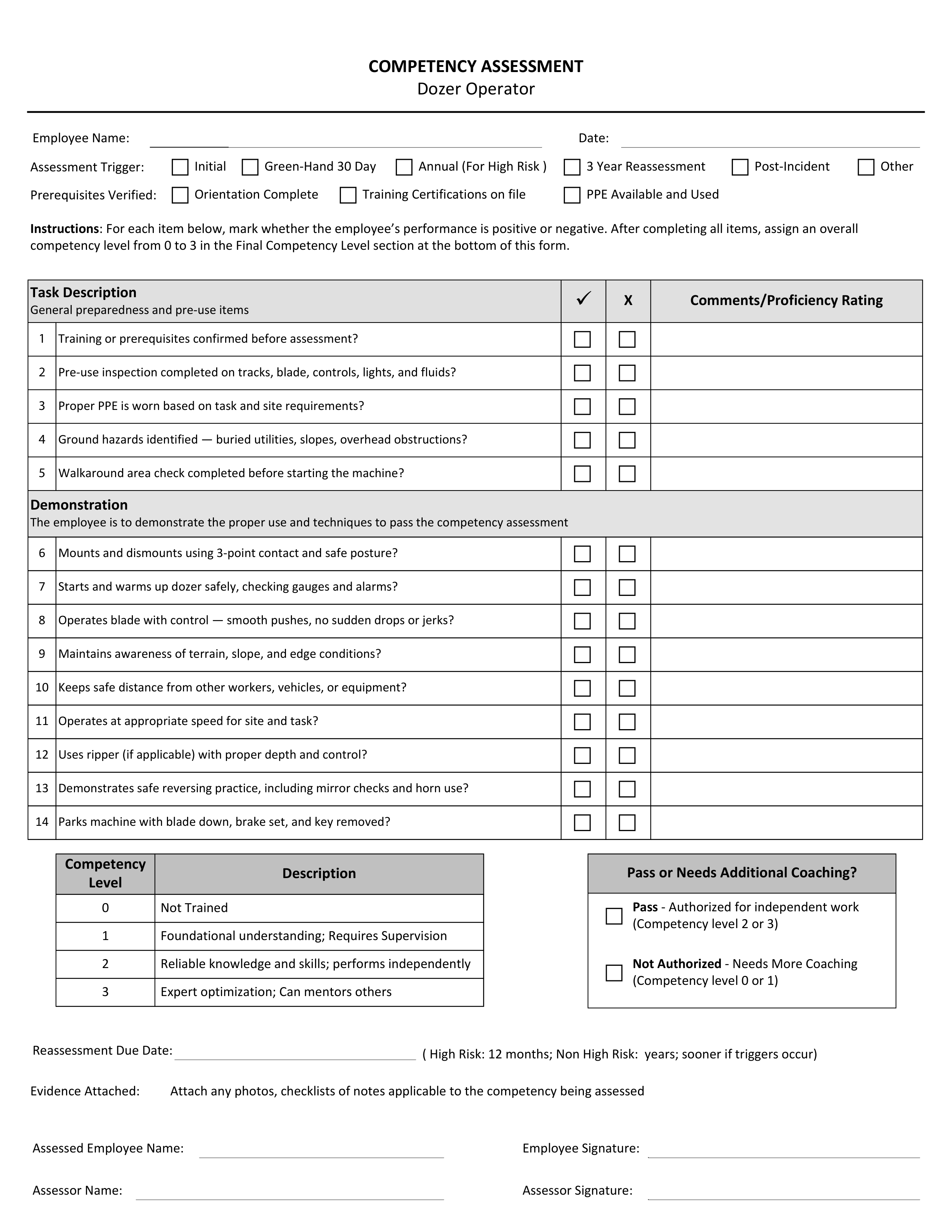 Blank form layout you can try filling in