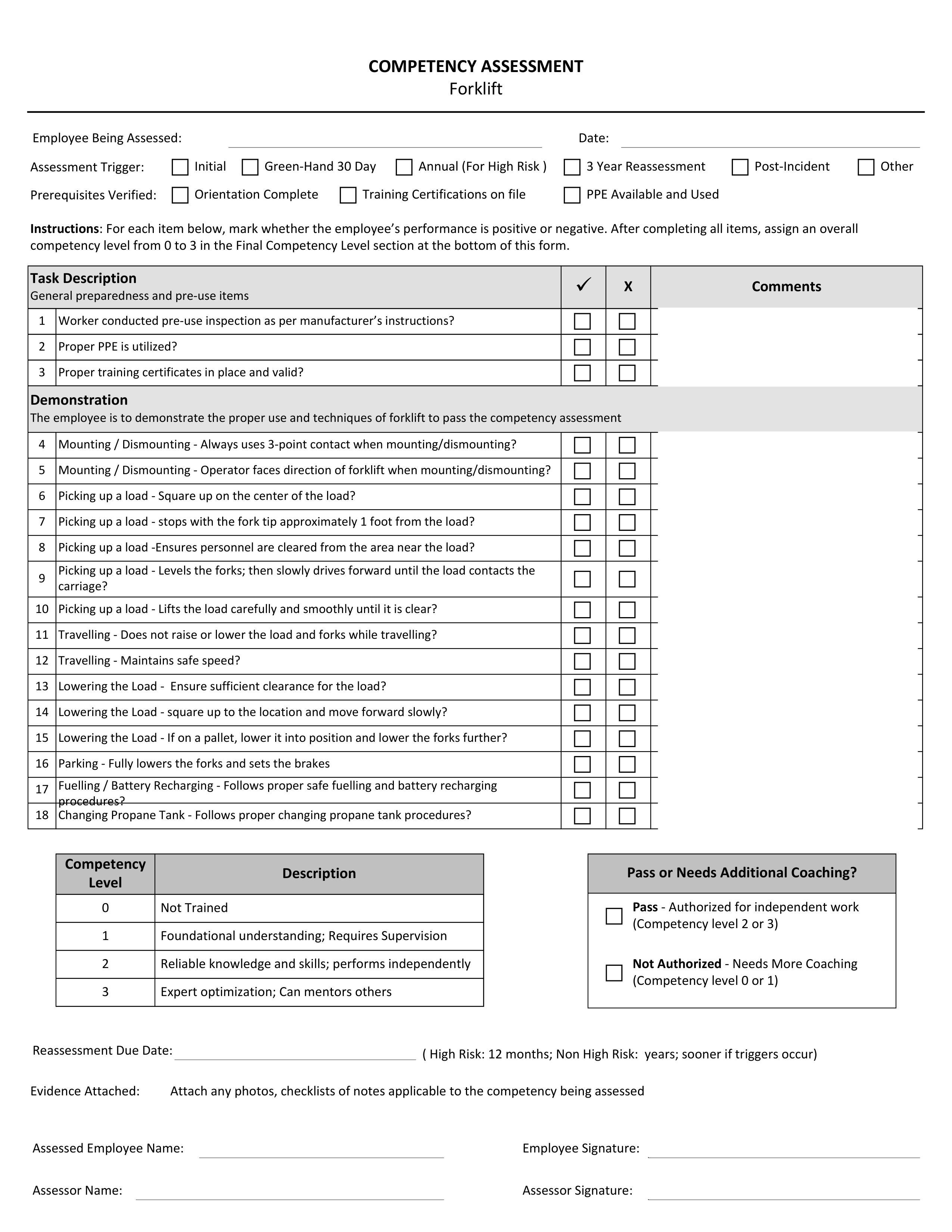 Blank form layout you can try filling in