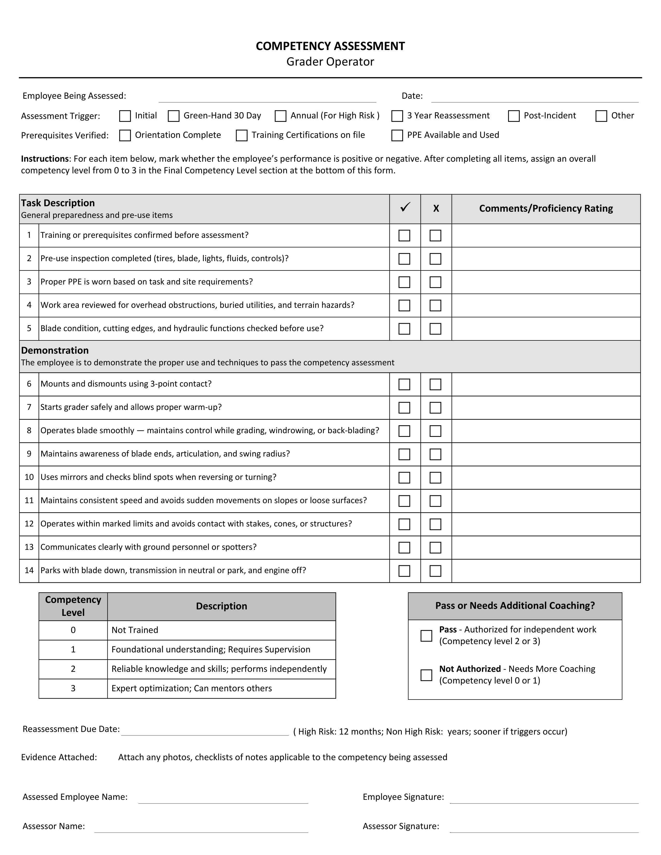 Blank form layout you can try filling in