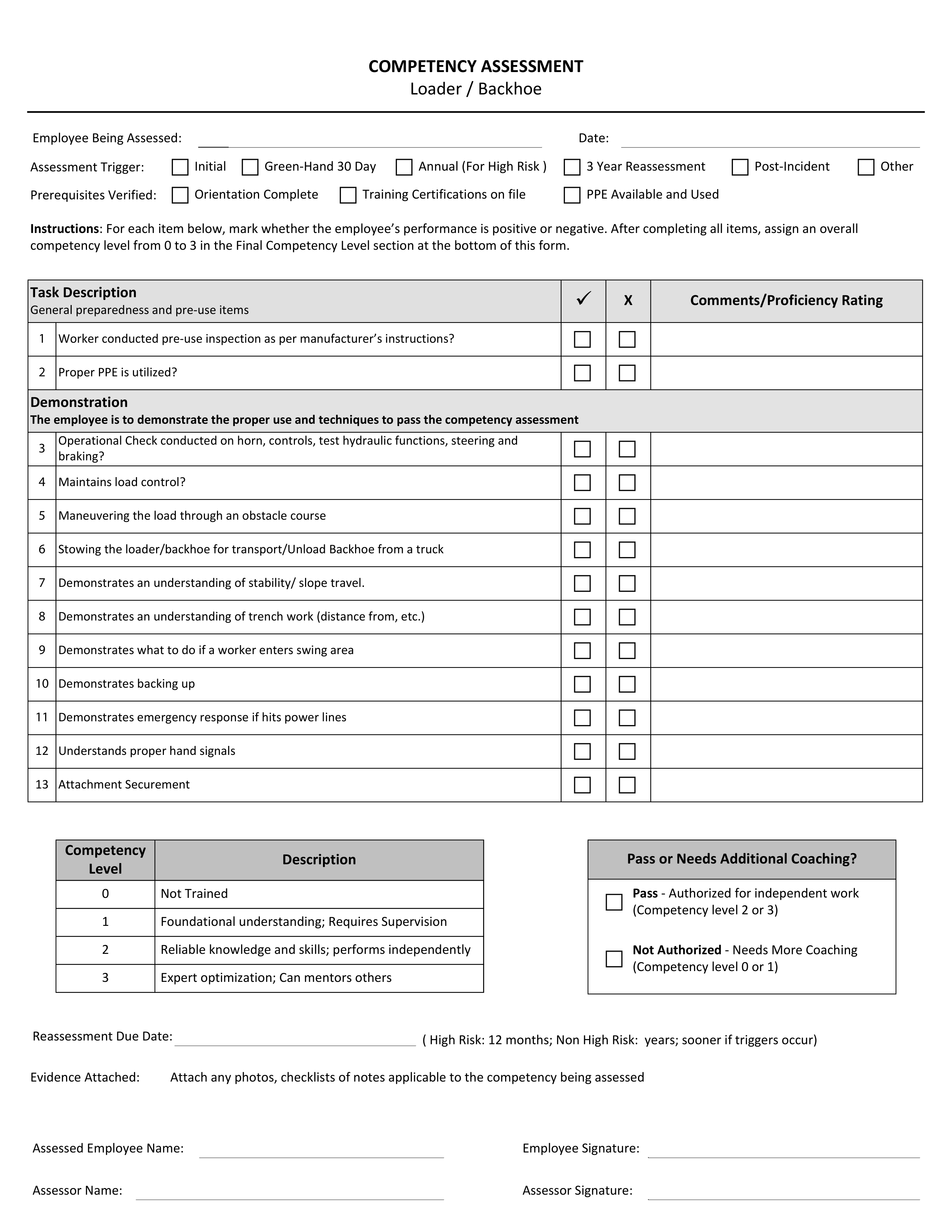 Blank form layout you can try filling in
