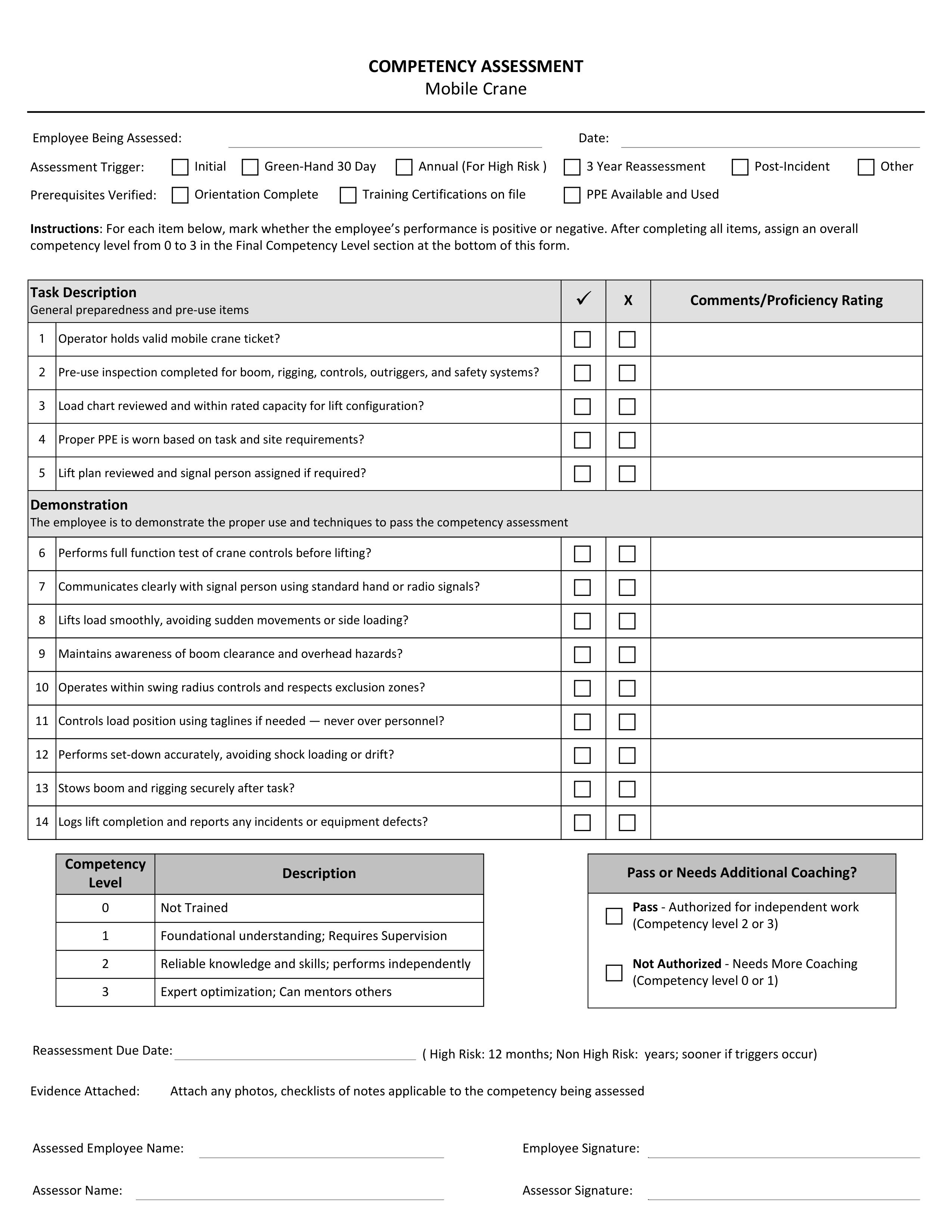 Blank form layout you can try filling in