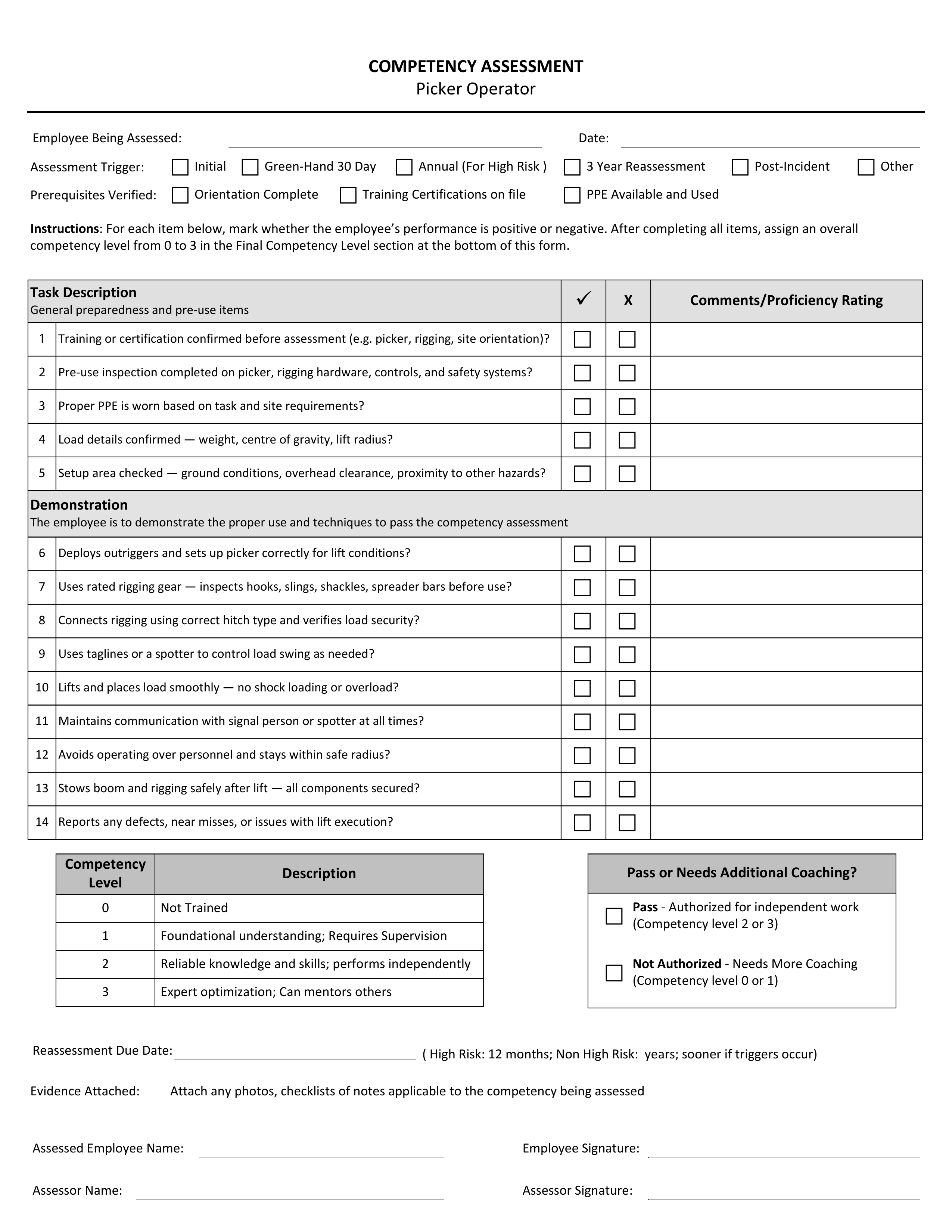 Blank form layout you can try filling in