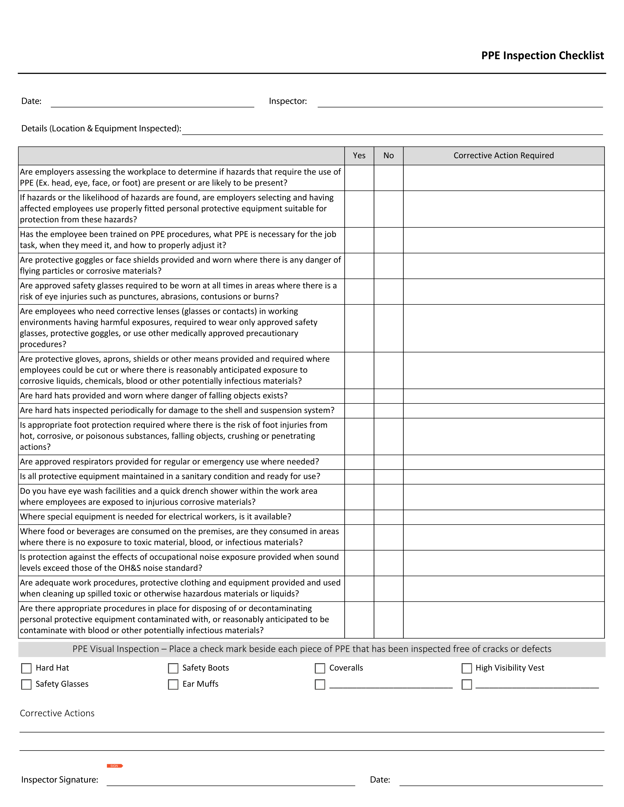 Blank form layout you can try filling in