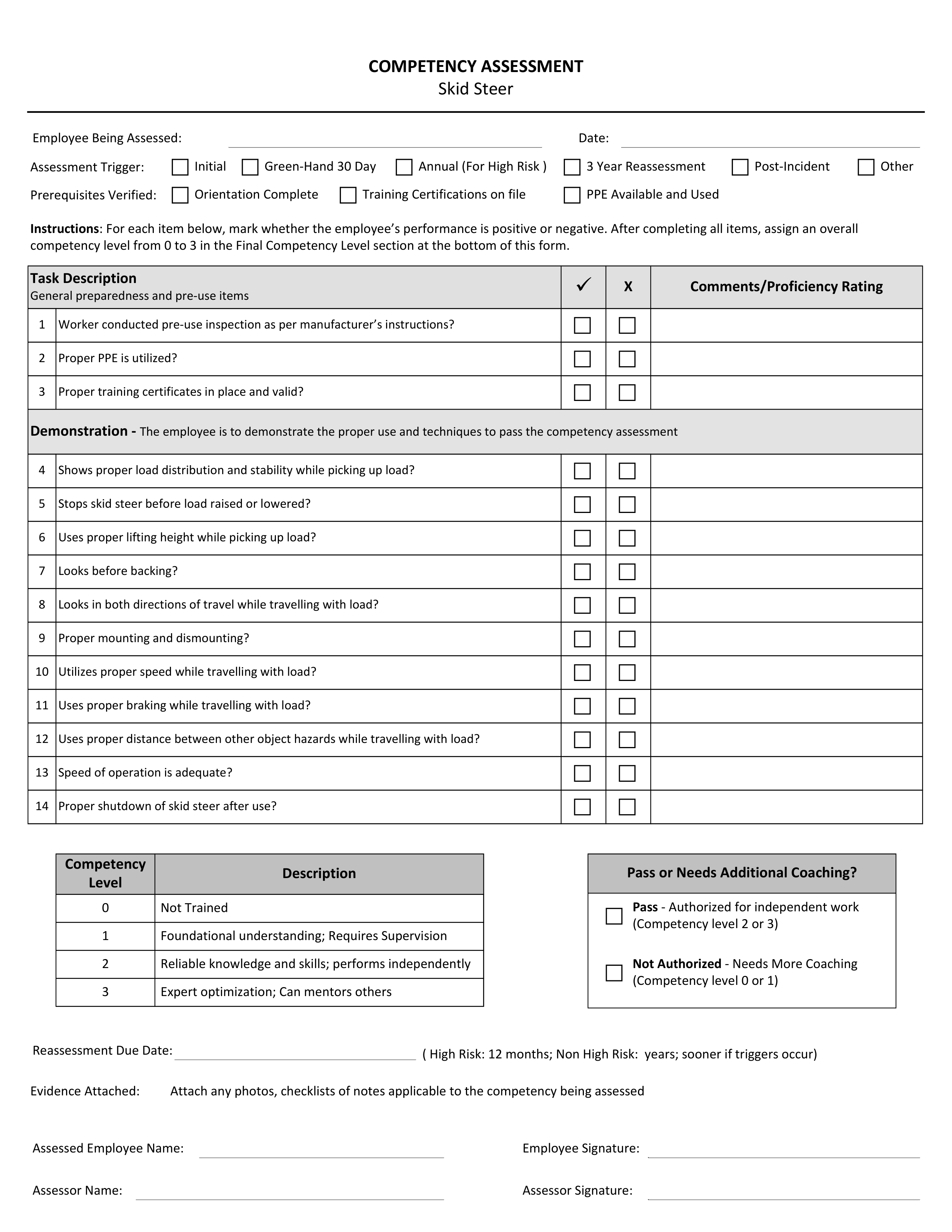 Blank form layout you can try filling in