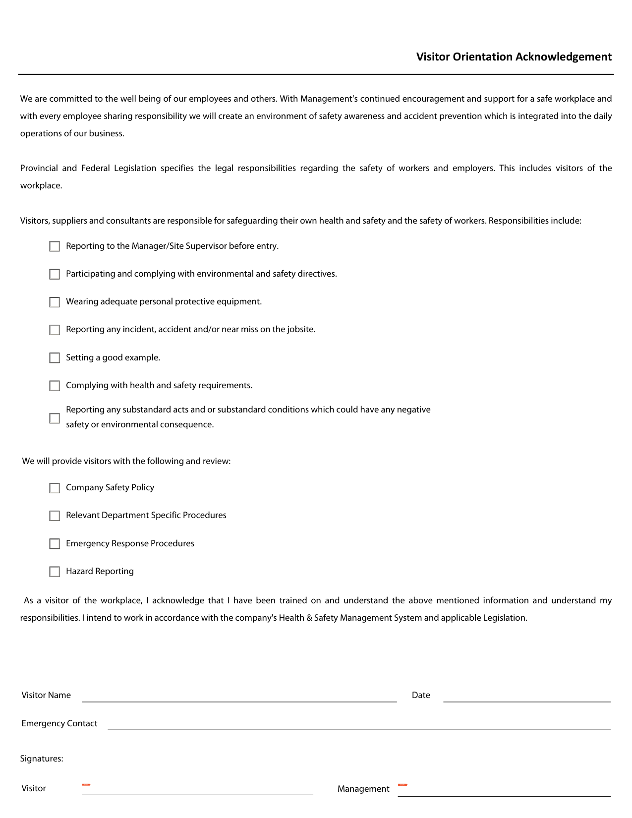 Blank form layout you can try filling in